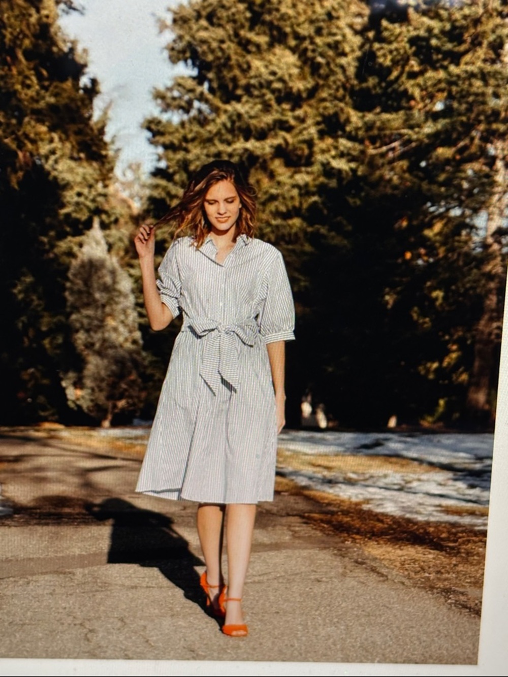 Velvet by Graham & Spencer Penelope Cotton Stripe Shirt Dress